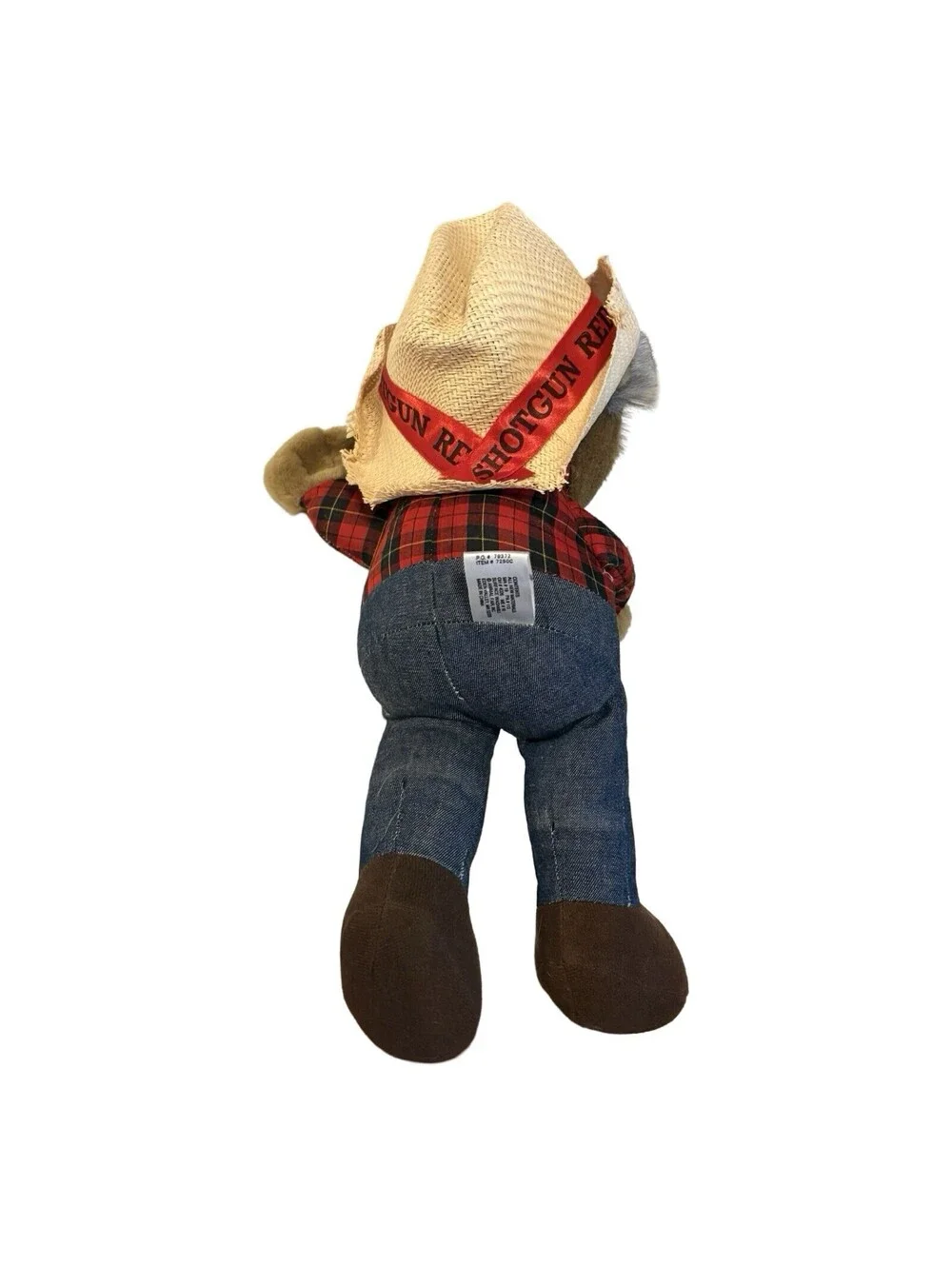 Hee Haw Shotgun Red Plush Doll in Straw Cowboy Hat 13” Animal Fair